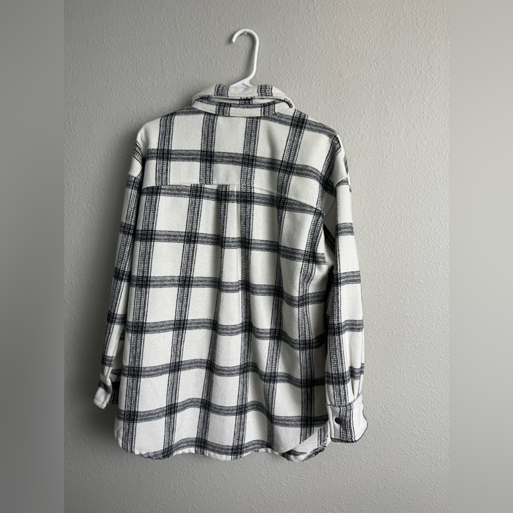 Flannel Button Coat - Picture 3 of 6